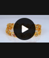 BR1792-2.6 Floral Multi Color Stone Gold Bangle Collections Party Wear