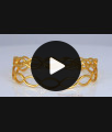 BR1810-2.10 Stylish One Gram Gold Oval Design Bangles Daily Wear