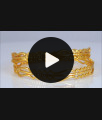 BR1812-2.4 Latest Triple Layer Gold Neli Bangle Collections Daily Wear