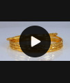 BR1815-2.8 Set of Four Diamond Design Thin Gold Bangles