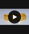 BR1817-2.6 Thin Gold Bangle Design Daily Wear Set OF Four