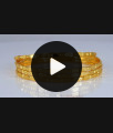 BR1817-2.4 Thin Gold Bangle Design Daily Wear Set OF Four