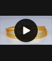 BR1819-2.8 Stylish Thin Curved Gold Neli Bangles Designer Jewelry