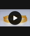 BR1819-2.10 Stylish Thin Curved Gold Neli Bangles Designer Jewelry