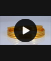 BR1821-2.10 Plain Gold Bangle Design Daily Wear Imitation Jewellery