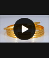 BR1822-2.4 One Gram Gold Bangles Smooth Finish Daily Wear