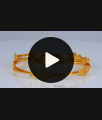 BR1834-2.8 Unique Thin Flower Kasumani Gold Bangle Daily Wear