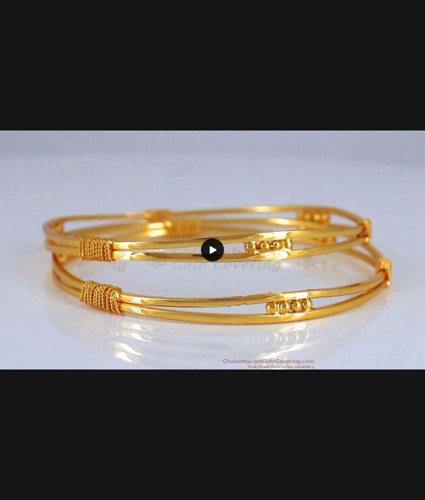 BR1849-2.8 Size Latest Net Pattern One Gram Gold Bangle Shop Online