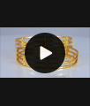 BR1850-2.10 Size Latest Three Layer Gold Bangle Smooth Finish