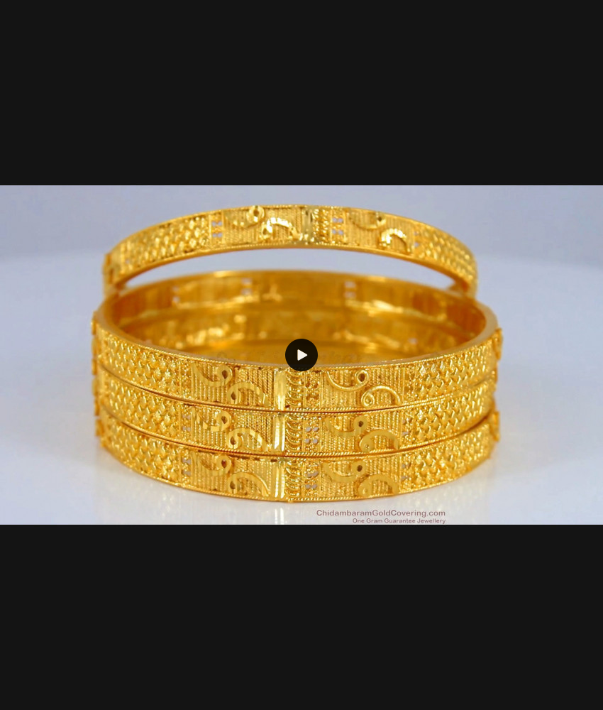 BR1851-2.6 Latest Creative Design Real Gold Forming Bridal Set Bangles Collection