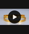 BR1856-2.6 Size One Gram Gold Bangle Laser Etched Traditional Design