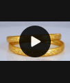 BR1857-2.10 Size Two Gram Real Gold Tone Bangles Forming Jewelry