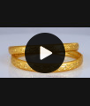 BR1857-2.4 Size Two Gram Real Gold Tone Bangles Forming Jewelry