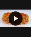 BR1879-2.4 Size Premium Temple Jewellery Screw Kada Bangles Goddess Lakshmi Design