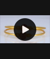 BR1884-2.8 Size Half Ball Full Ruby Stone Gold Bangles Shop Online