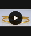 BR1885-2.6 Size Stylish Plain Gold Balls Imitation Bangles Enamel Design Shop Online