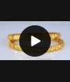 BR1896-2.6 Size Latest Sleek Gold Plated Bangle Collections Online Fashion Jewelry