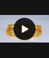 BR1902-2.10 Size Unique Gold Plated Oval Design Bangles Shop Online