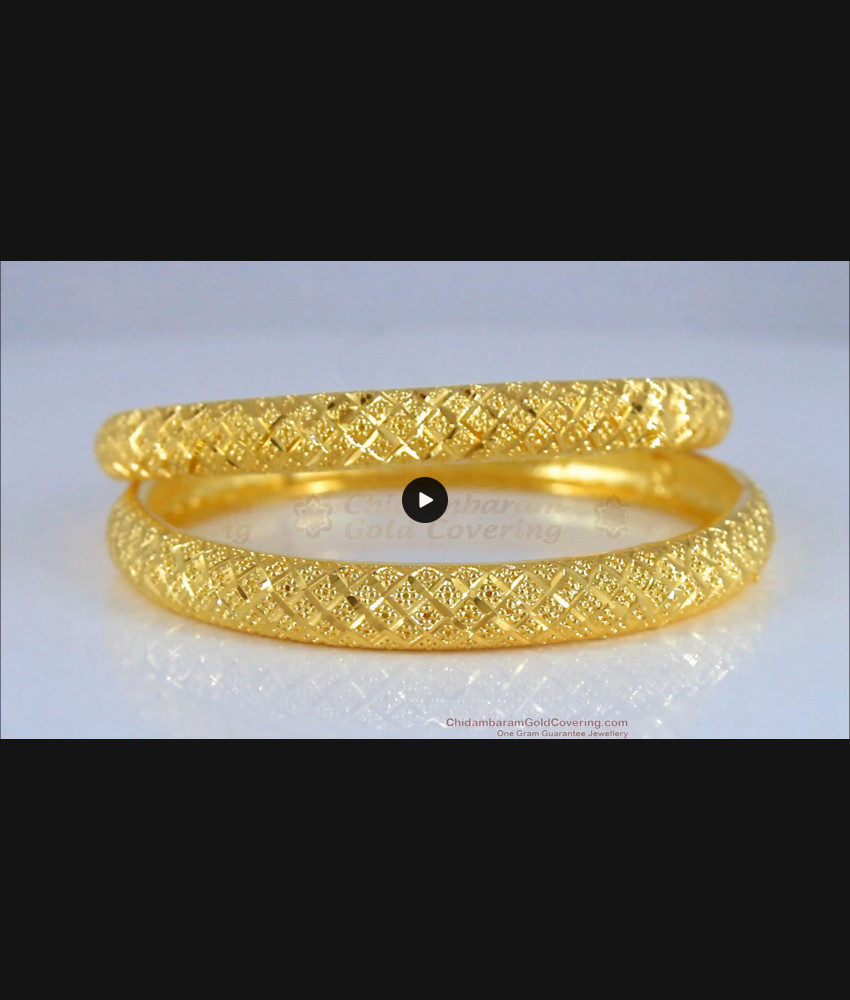 BR1907-2.4 Size Elegant 2 Gram Gold Bangle Forming Collections