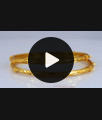 BR1914-2.6 Size  2 Gram Gold Thin Bangles Design Forming Collections