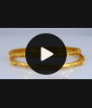 BR1914-2.10 Size 2 Gram Gold Thin Bangles Design Forming Collections