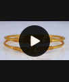 BR1917-2.6 Size Trendy One Gram Bangles Gold Polished Ball Design