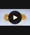 BR1924-2.8 Size Latest Ruby Green Stone Gold Imitation Bangles