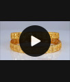 BR1926-2.6 Size Gold Plated Bangles Broad Arrow Designer Collection