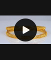 BR1937-2.6 Size Stylish Gold Plated Bangles Light Weight Collections