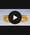 BR1937-2.10 Size Stylish Gold Plated Bangles Light Weight Collections