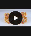 BR1980-2.6 Premium Ruby Emerald Gold Bangles Collections Bridal Jewelry