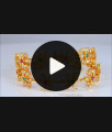 BR1983-2.4 Size Stunning Gold Plated Bangles Semi Precious Stones