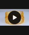 BR1990-2.6 Size Broad Design 1 Gram Gold Plated Neli Bangle Bridal Wear