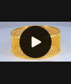 BR1992-2.8 Size Bridal Collection 2 Gram Gold Single Kada Bangle For Women