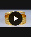 BR1993-2.4 Size One Gram Gold Rhodium Coated Bangles Bridal Collections 