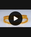 BR1999-2.6 Size Simple Daily Wear Gold Plated Bangle For Women