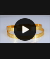 BR2000-2.8 Size One Gram Gold Bangles Daily Use Laser Etched Self Design