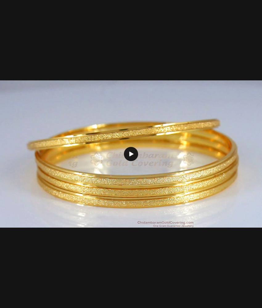 BR2005-2.8 Size Set Of Four Gold Plated Bangle Daily Wear Shop Online
