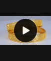 BR2006-2.6 Size One Gram Gold Bangle Bridal Wear Collection For Women