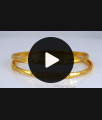 BR2013-2.4 Size Real Forming Look Plain Bangles Gold Pattern