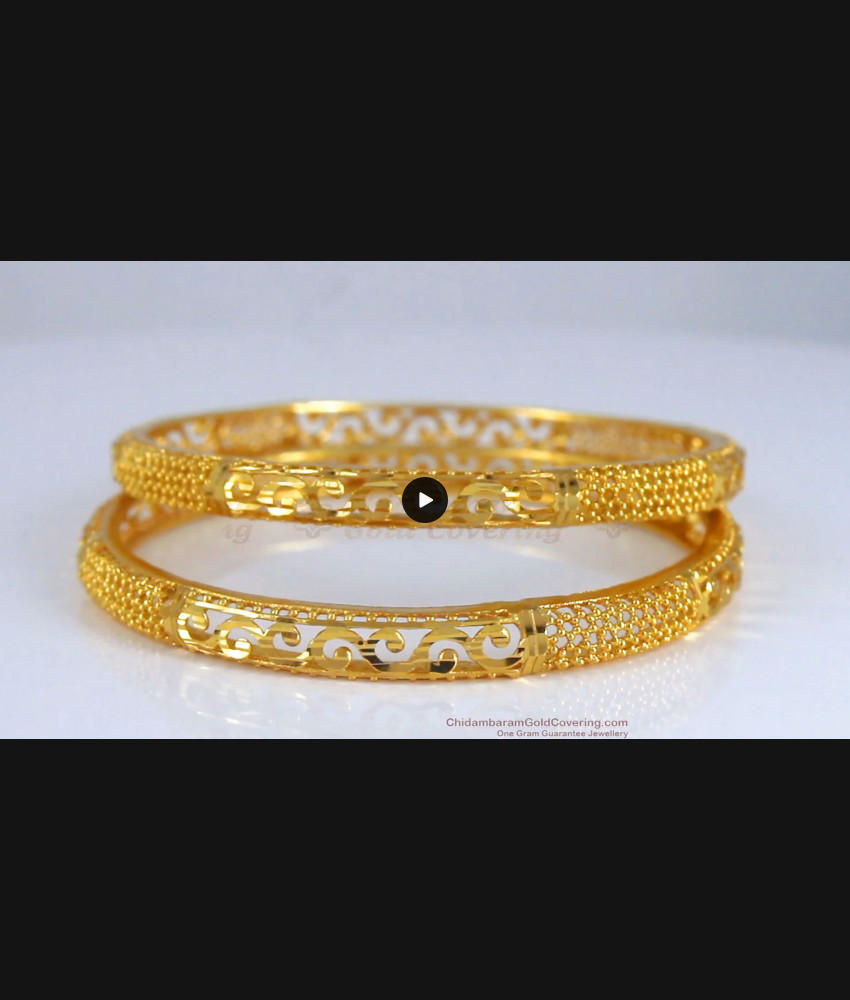 BR2014-2.4 Size Set Of Two 1 Gram Gold Bangle Shop Online