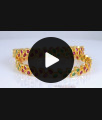 BR2025-2.8 Size Grand Bridal Bangle Collections Real Kemp Stone Gold Jewelry