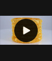 BR2042-2.6 Beautiful Two Gram Gold Bangles Net Pattern For Marriage
