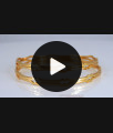 BR2045-2.4 Five Metal Original Impon Bangle Gold Trendy Designs