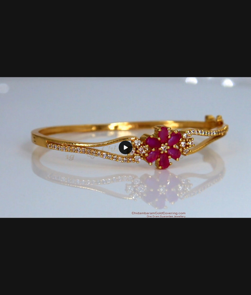 Iconic Ruby and Diamond Bracelet Designs For Girls Online BRAC242