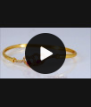 Gorgeous Double Heart Gold Open Type Gold Bracelet Designs BRAC351