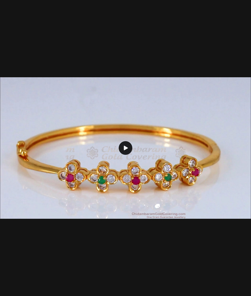 Multi Color Stone Gold Bracelet Collections For Womens BRAC354