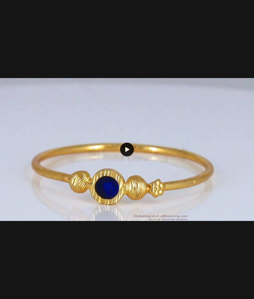 Blue Palakka Gold Bracelets For occasional Wear BRAC384