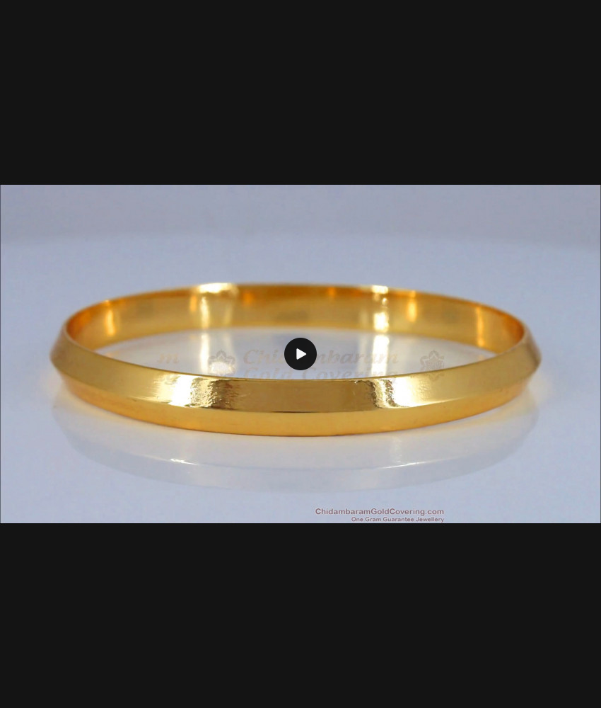 Latest Plain Impon Gold Bracelet Mens Fashion Daily Wear BRAC462