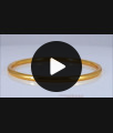 Thin Plain Original Impon Gold Bracelet Mens Daily Wear BRAC464